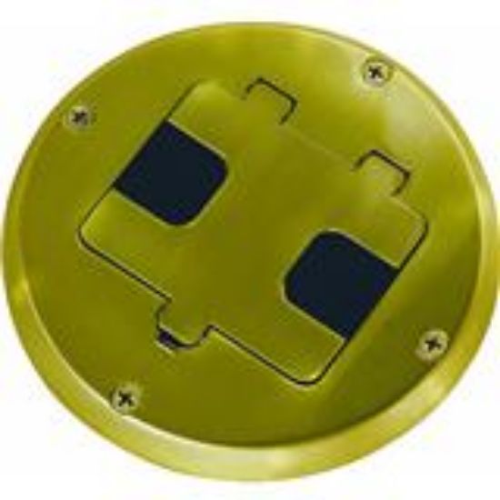 Picture of Brass Floor Electrical-Box Kit