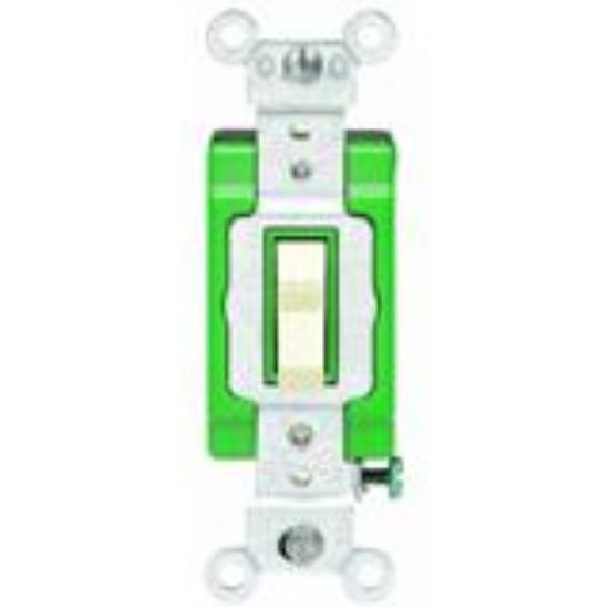 Picture of Grounded Switch Double-Pole Ivory