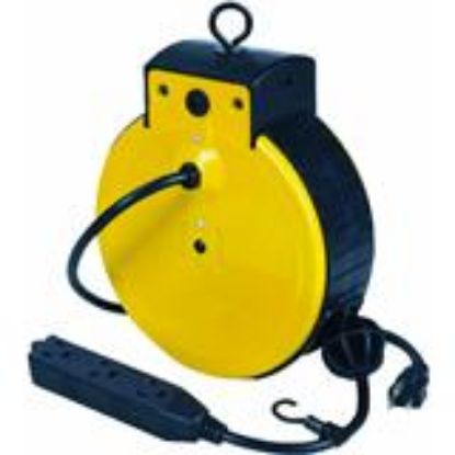 Picture of Extension-Cord Retractable With Triple-Tap