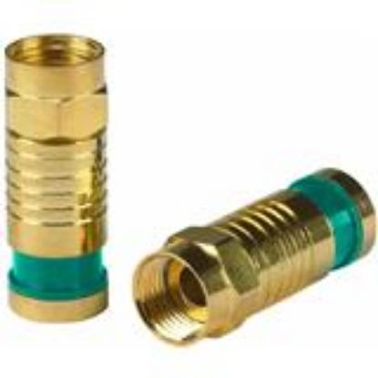 Picture of RG-6 Quad-Shield Compreson Connectors