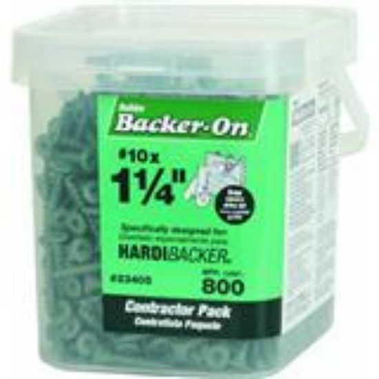 Picture of 800Pc 10 x 1-1/4" Backer-On Cement-Board Screws