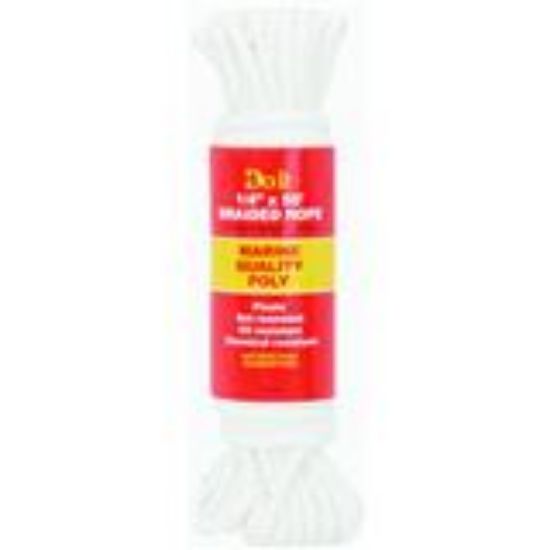 Picture of Polybraid Rope White 1/4" WLL 88 Lb