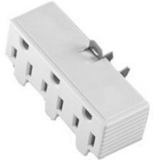 Picture of Outlet-adapter 3-outlet Grounded White