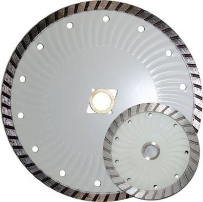 Picture of 4 X 0.095 Continuous-Rim Diamond-Abrasive Circular-Sawblade Wet-&-Dry 5/8 Or 7/8 Arbor