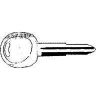 Picture of HY12 Plastic Capped Hyundai Cut-Key