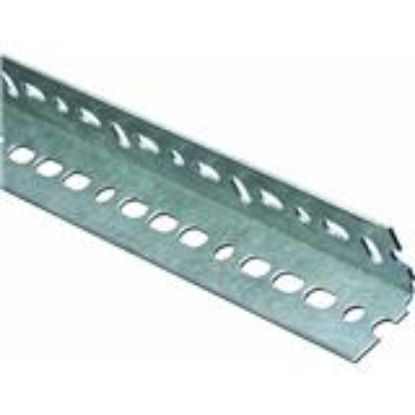 Picture of Slotted-Hole Steel-Angle Galvanized Steel 14-Gauge 1-1/2"
