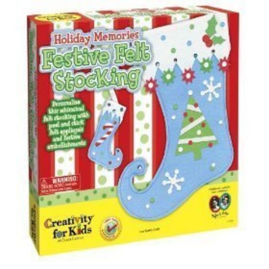 Picture of Festive felt stocking craft