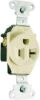 Picture of Single-Receptacle 20-Amp 125-Volt Double-Pole 3-Wire Grounding Ivory
