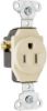 Picture of Single-Receptacle 20-Amp 125-Volt Double-Pole 3-Wire Grounding Ivory