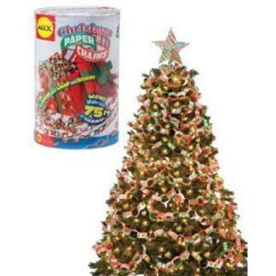 Picture of Christmas paper chains