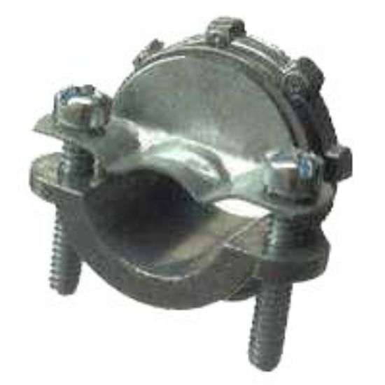 Picture of Clamp-Connector Non-metallic Dc Zinc-Plated Mild-Steel 3/8"