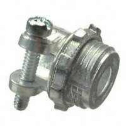 Picture of Flexible-Metal-Conduit Squeeze-Connector Die-Cast-Zinc 1/2"