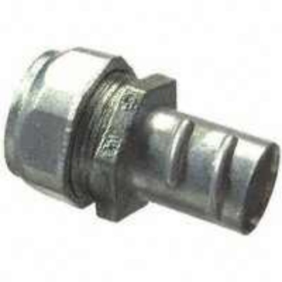 Picture of 1/2" X 1/2" Combination-Coupling Cmp X Flexible-Metal-Conduit Die-Cast-Zinc