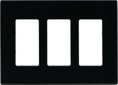 Picture of Wall-Plate Decora-Style Screw-Less Black