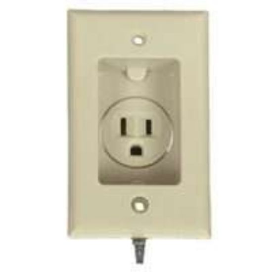 Picture of Clock-Hanger Single-Receptacle Ivory