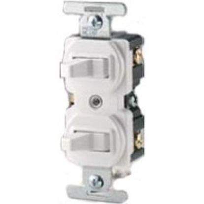 Picture of Combination-Switch Duplex-Toggle 3-Way 15-Amp