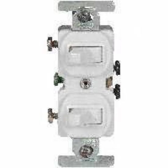 Picture of Combination-Switch Duplex-Toggle Single-Pole 15-Amp