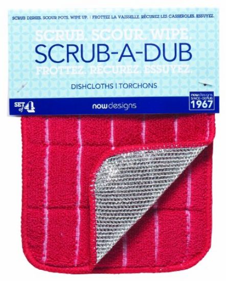 Picture of Scrub a Dub Dishcloth Set/4- Red