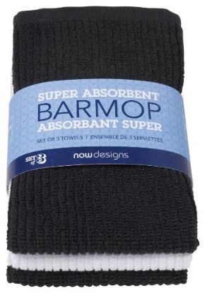 Picture of Barmop Kitchen-Towel Set/3- Black