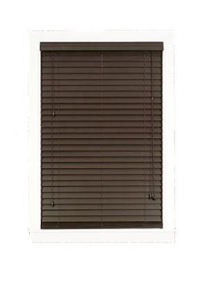 Picture of Window-Blind Faux-Wood Slat-Width 2" 45 X 64 Mahogany