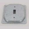 Picture of Square Electrical-Box-Cover Steel 4" 1/2" Rise Single Toggle