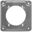 Picture of 4" Square Electrical-Box-Cover Steel 1/2" Rise Single-Receptacle 2.625