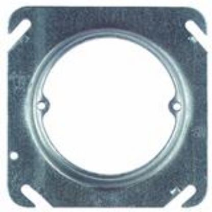 Picture of Electrical-Box Square Steel Outlet Electrical-Box-Cover 4" 5/8" Rise 2-3/4" Ears