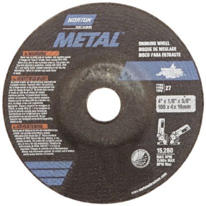 Picture of 4" X 1/8" Type-27 Depressed-Center Metal Cutting-Disc 5/8" Arbor