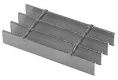 Picture of 1" X 3/16" 19-w-4 Galvanized Steel Bar-grating 36" X 240" Smooth-surface