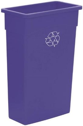 Picture of 23-Gallon Wallhugger Recycling Container Blue