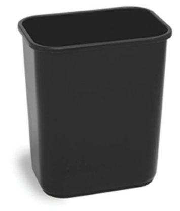 Picture of Rectangular Waste-basket Black 41.25-qt