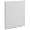 Picture of Weather-Proof Electrical-Box-Cover Blank 2-Gang White