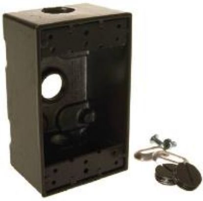 Picture of Electrical-Box Weather-Proof 3 X 1/2" Outlet Bronze