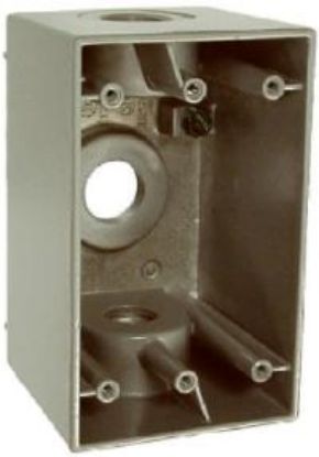 Picture of Electrical-Box Weather-Proof Outlet Gray 3" x 3/4"