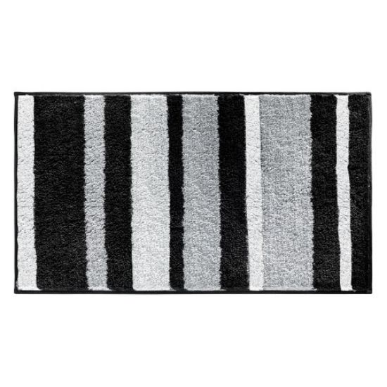 Picture of Stripz Rug 34" x 21"- Black/Gray