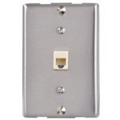 Picture of Wall-Mount Phone-Jack Single Chrome