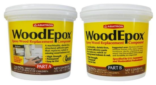 Picture of Epoxy Wood Replacement Compound Part A & B 32-Ounce