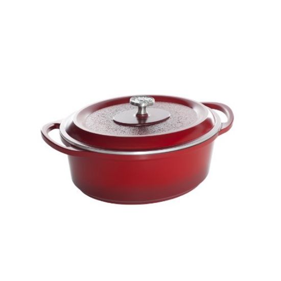 Picture of Cast-Aluminum 5.5Qt Oval Oven / Cover- Cranberry