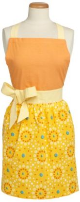 Picture of Floral Dot Kitchen-Apron Tangerine