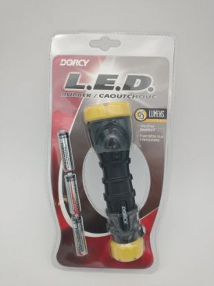 Picture of LED-Flashlight w/ 3 AAA Batteries Rubber