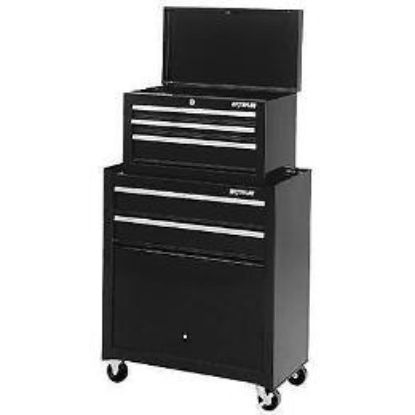 Picture of 26" 5 Drawer Black Chest