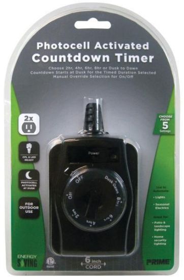 Picture of Electrical-Timer 2 Outlet Photocell