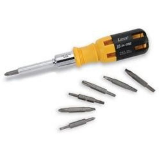 Picture of Screw-Driver Ratcheting 15-in-1 Yellow/Black