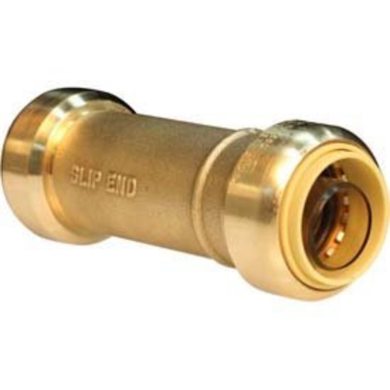 Picture of 3/4" Slip Push-Fit Slip-coupling Forged Brass