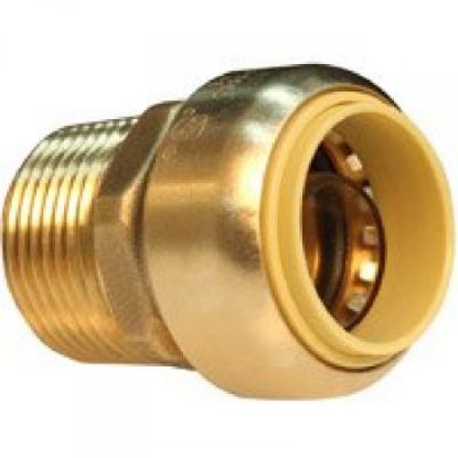 Picture of 3/4" Male Push-Fit Adapter Forged Brass Pf X Mpt