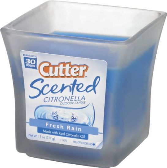 Picture of Cutter Mosquito-Repellent Candle Fresh Rain 11-Ounce