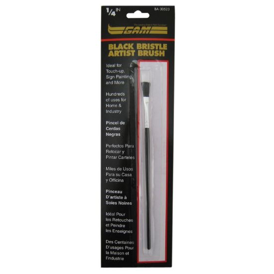 Picture of Artist-Brush Black Bristle Flat 1/4"