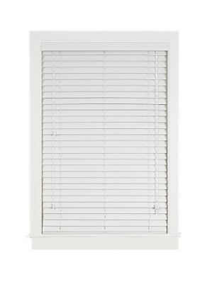 Picture of Window-Blind Faux-Wood Slat-Width 2" 46 x 64 White P2