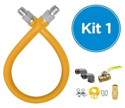 Picture of 1/2 X 24 Food-Service Gas-Connector Kit #1