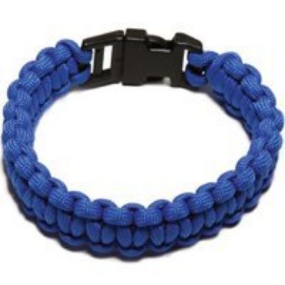 Picture of Parachute-Cord Survival Bracelet Blue Large